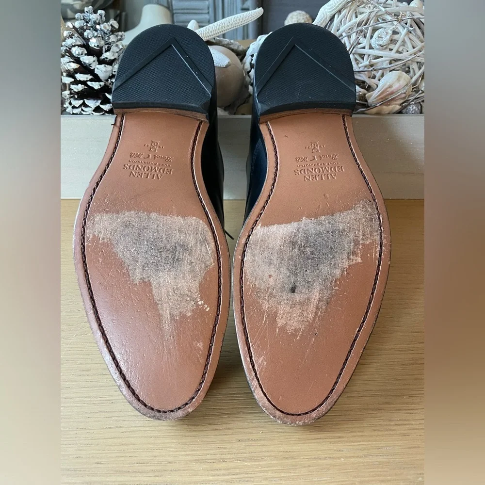 ALLEN EDMONDS Park Avenue Cap-toe Oxford Dress Shoe Size 10D